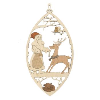 Fensterbild Weihnachtsmann