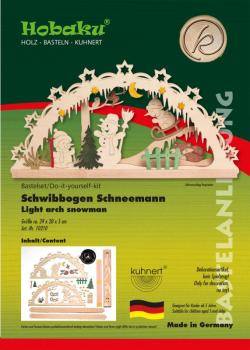 Bastelset Schwibbogen Schneemann