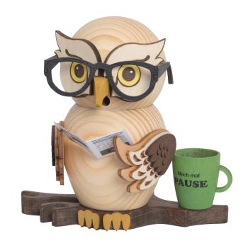 Räuchereule mit Brille