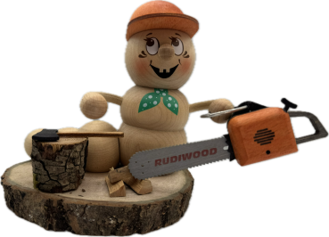 Räucherwurm Holzwurmrudi 14 cm