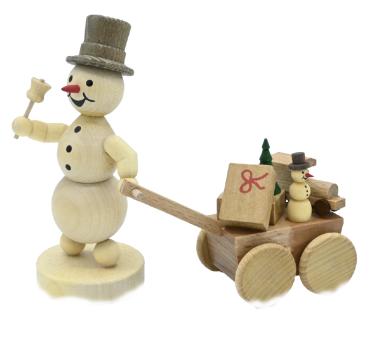 Schneemann als Spielzeughändler