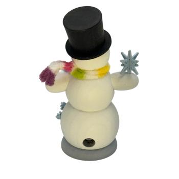 Räuchermann Schneemann mit Schneesternen