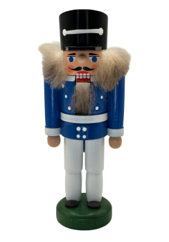 Nussknacker Husar blau/weiss 14 cm