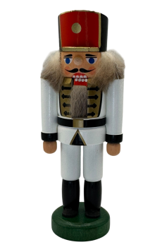 Nussknacker Soldat weiss 14 cm