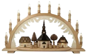 Schwibbogen Seiffener Dorf 70 cm