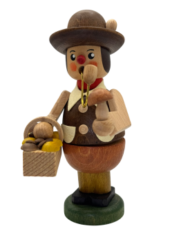 Räuchermännchen Pilzsucher - 14 cm