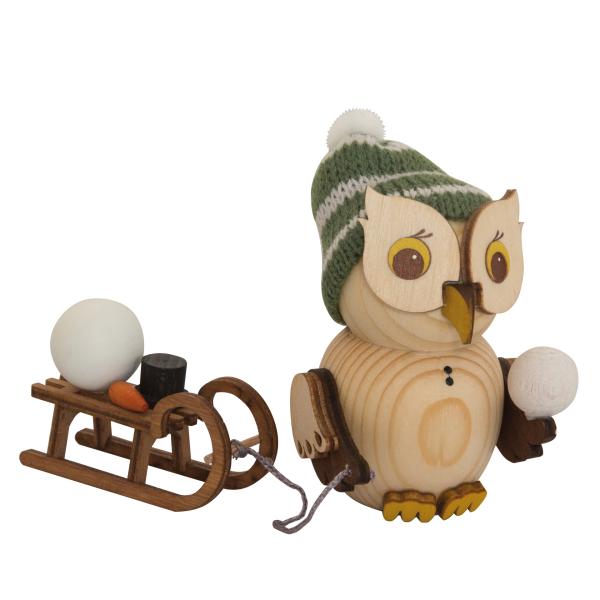Minieule mit Schlitten