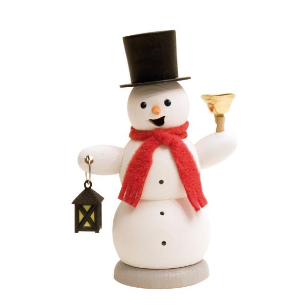 Räuchermann Schneemann mit Laterne