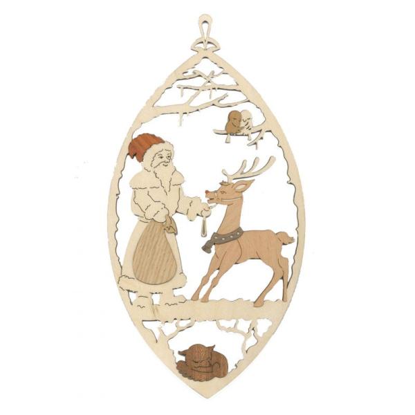 Fensterbild Weihnachtsmann