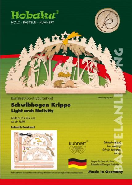 Bastelset Schwibbogen Krippe