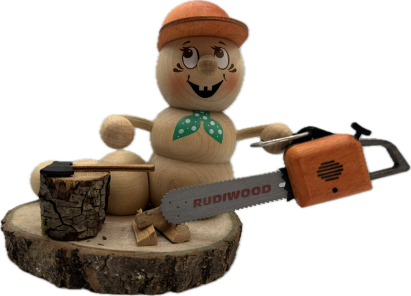 Räucherwurm Holzwurmrudi 14 cm