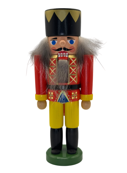 Nussknacker König rot/gelb 14 cm