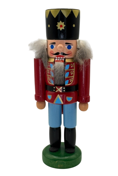 Nussknacker König rot/blau 14 cm