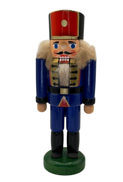 Nussknacker Soldat blau 14 cm