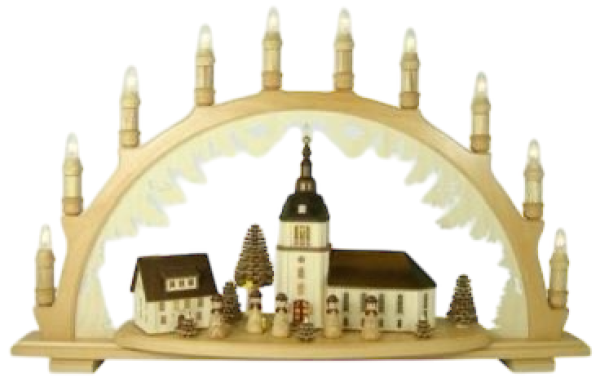 Schwibbogen Dorfkirche 70 cm