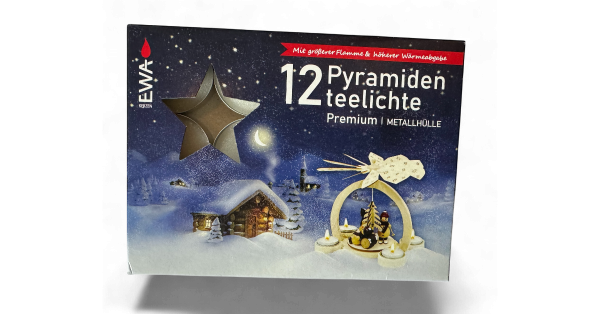 Teelichter für Pyramiden - 12er Set