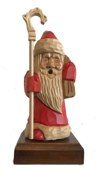 Räuchermann Weihnachtsmann mit Bischofsstab