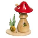Räucherhaus Fliegenpilz 13 cm