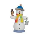 Räuchermann Schneemann mit Pinguin