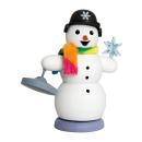 Räuchermann Schneemann mit Eisstock