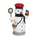 Räuchermann Schneemann Eisenbahner