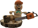 Räucherwurm Holzwurmrudi 14 cm
