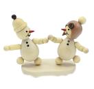 Schneemann Junior Geschwister tanzend