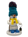 Räuchermann Schneemann Sigi Nachtwächter mit Pudelmütze 13 cm