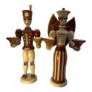 Paar Kerzenhalter Engel und Bergmann - 30 cm