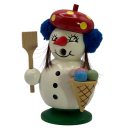 Miniräuchermann Schneemädel mit Eis