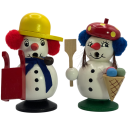 Pärchen Schneemann und Schneemädel