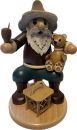Räuchermann Wichtel mit Teddy