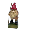 Zwerg mit Beinen mit Stock und Steinen 14 cm